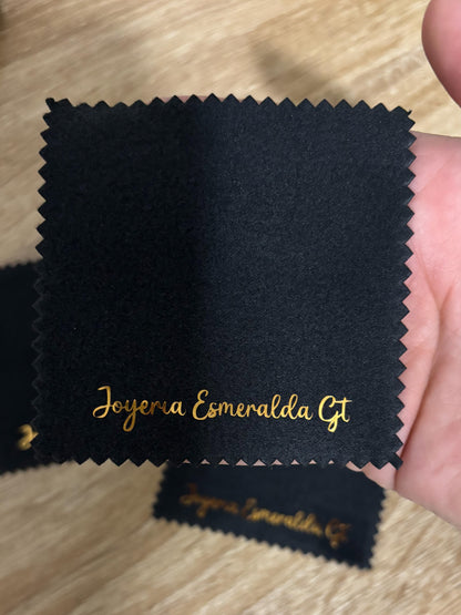 Paños Limpia Joyas, Personalizados, 8x8 cm, Precio por ciento Q2.80