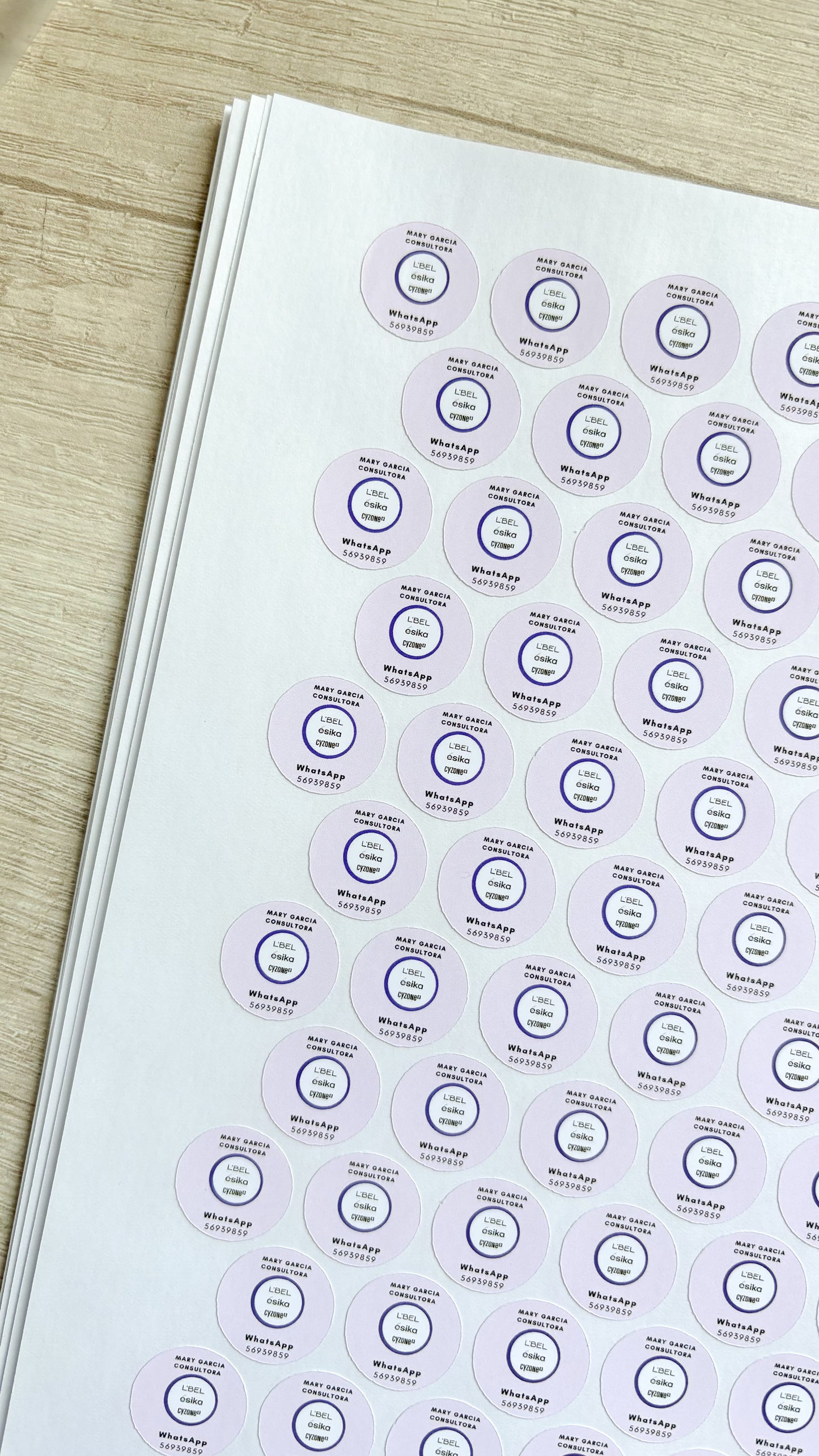 Stickers Troquelados, Redondos, Impresión personalizada, Acabado Brillante