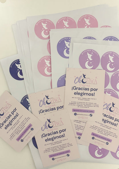Tarjetas de Agradecimiento, Thankyou Cards, Tarjetas de presentación, Precio por ciento
