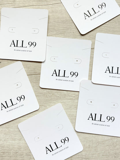 Bases de Carton para Joyeria, Rectangulares. Exhibidores para Joyas, Paquete desde 50 unidades
