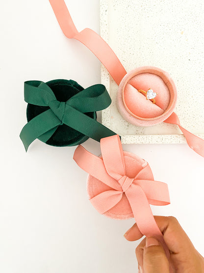 Caja Redonda para Joyeria, Caja para Regalo, Espacio para Anillos, Espacio para Cadenas