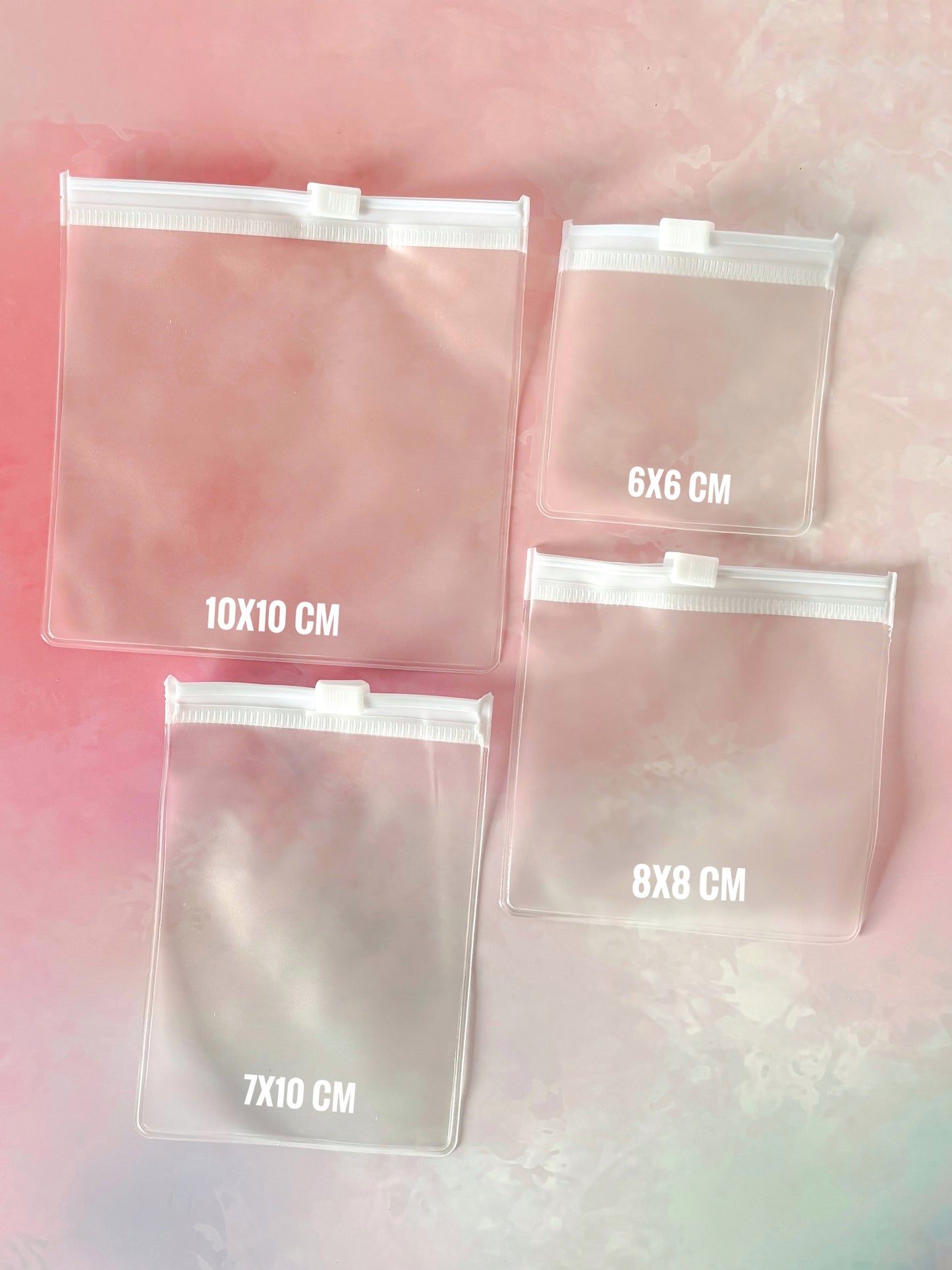 Bolsas Tipo Ziploc 8x8cm para Accesorios y Joyería, PRECIO CIENTO Q5.20