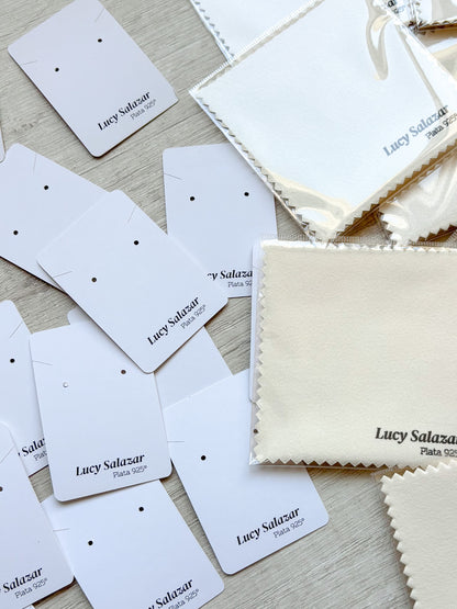 Bases de Carton para Joyeria, Rectangulares. Exhibidores para Joyas, Paquete desde 50 unidades