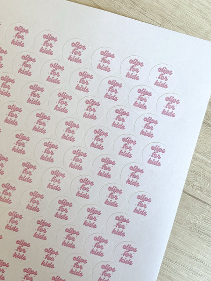 Stickers Troquelados, Redondos, Impresión personalizada, Acabado Brillante